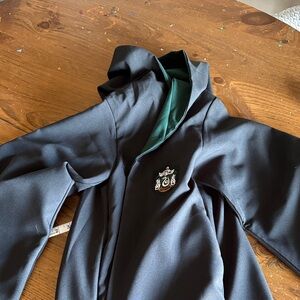 Slythern Black Cape with Green Accents